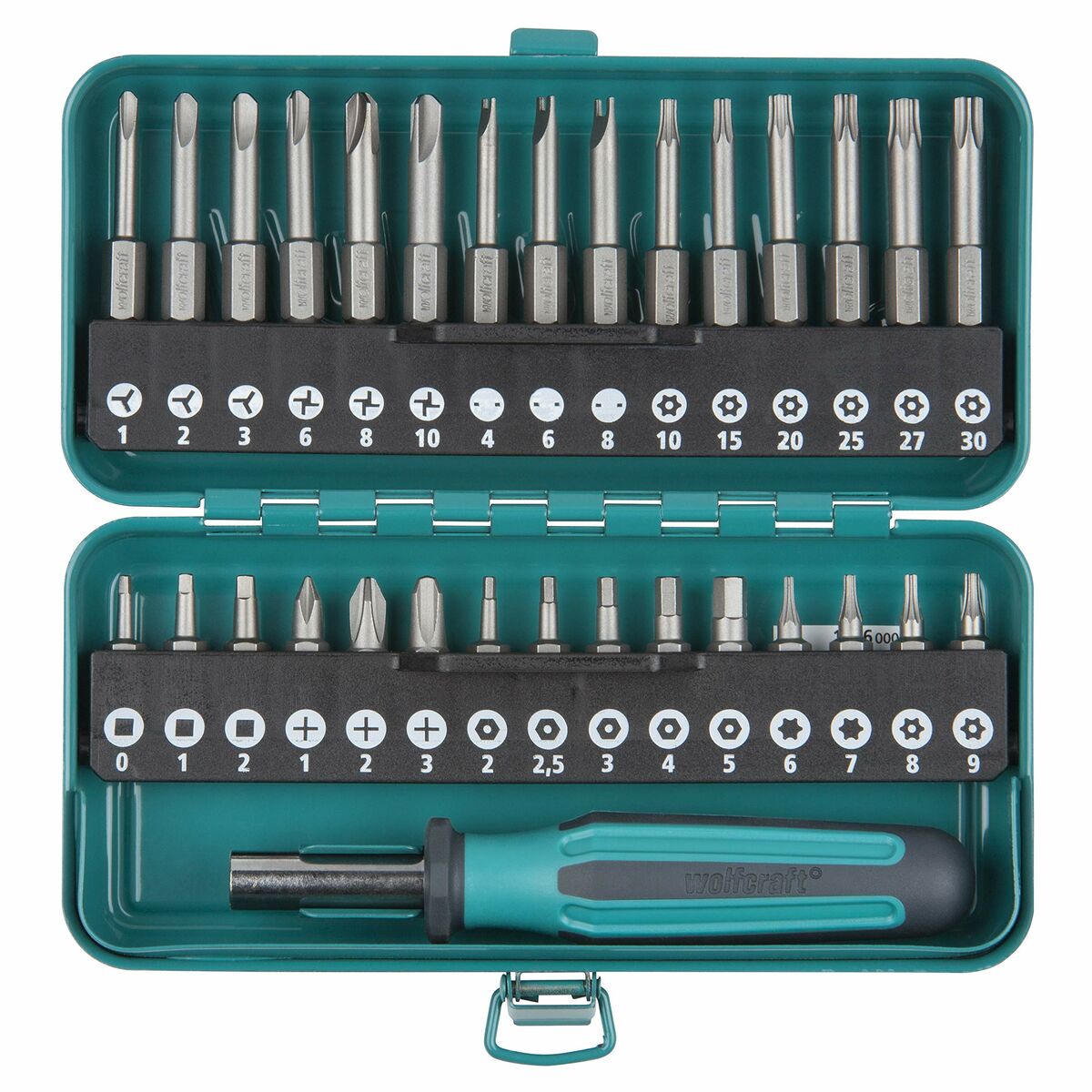 Bitssats Wolfcraft Skruvmejsel TX Phillips - 6