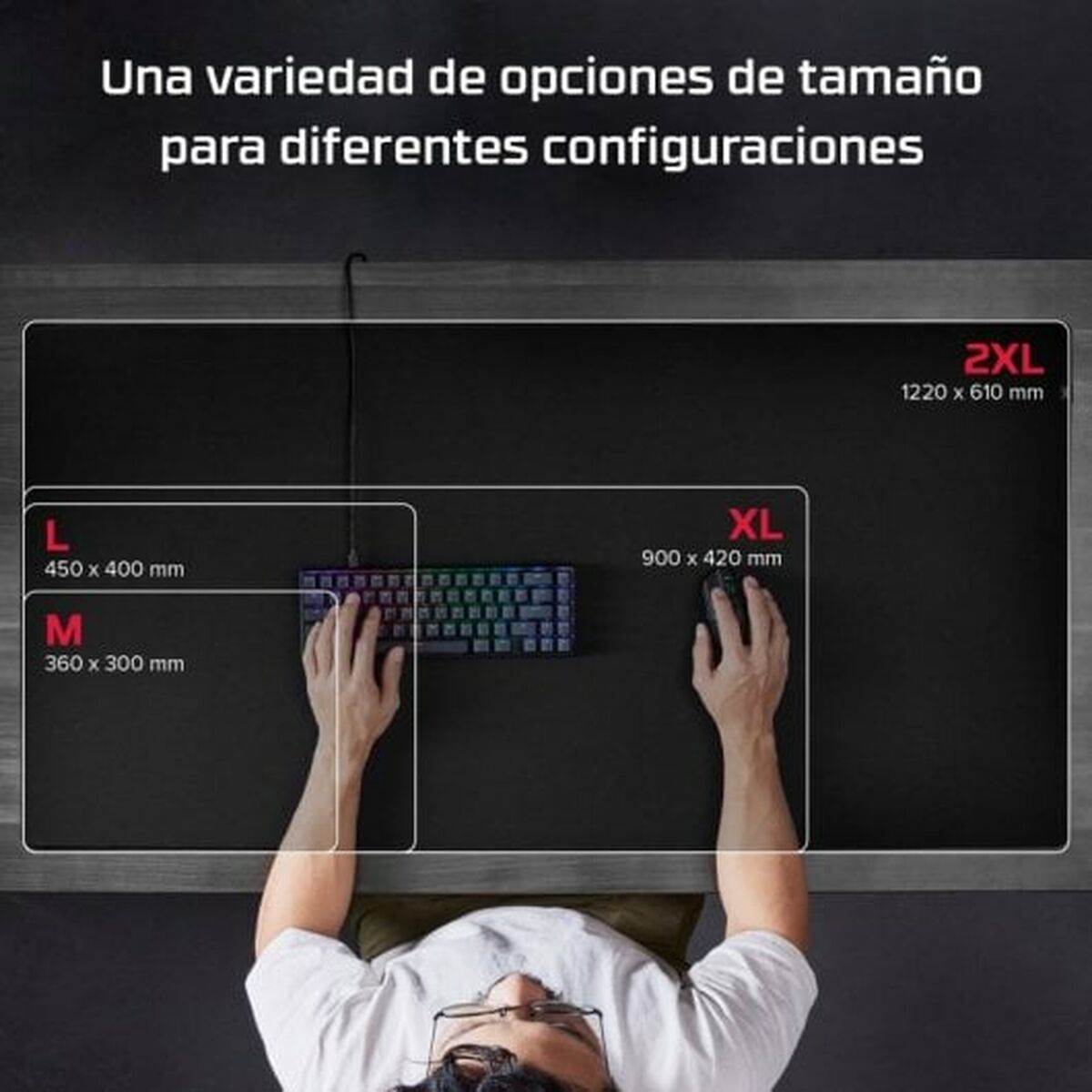 Musmatta Hyperx 4Z7X5AA Svart - 2