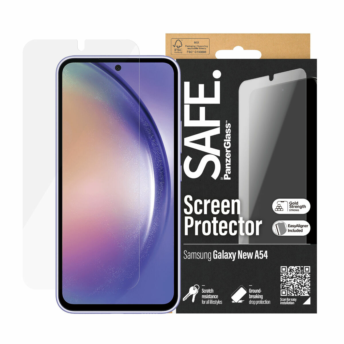 Skärmskydd för Mobiltelefon Panzer Glass SAFE95687 Samsung Galaxy A55 - 2