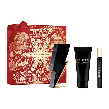 Parfymset Herrar Carolina Herrera Bad Boy EDT 3 Delar