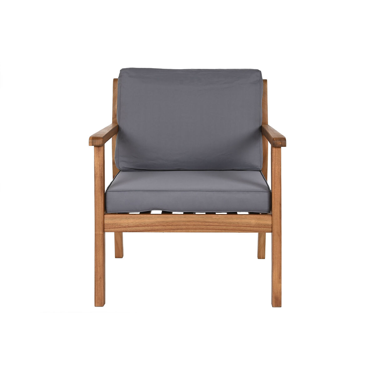 Set med bord och 3 fåtöljer Home ESPRIT Brun Grå Akaciaträ 120 x 72 x 75 cm - 10