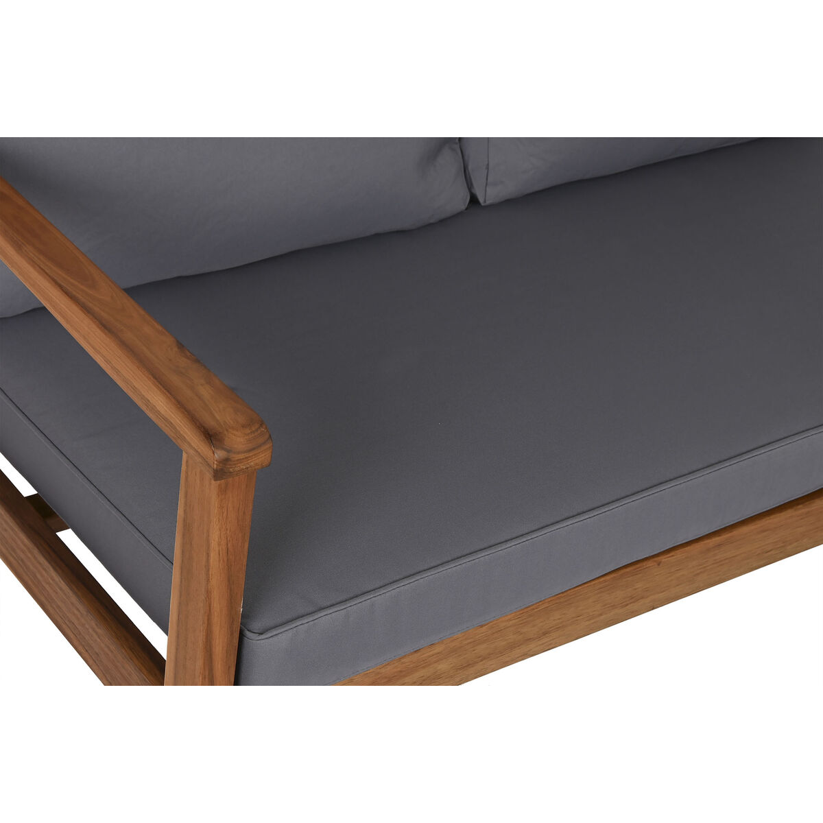 Set med bord och 3 fåtöljer Home ESPRIT Brun Grå Akaciaträ 120 x 72 x 75 cm - 6