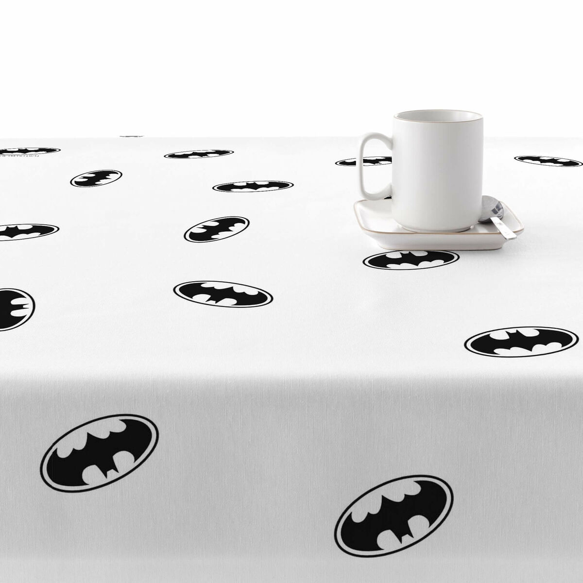 Fläckresistent bordsduk i harts Belum Batman White Multicolour 150 x 150 cm - 2