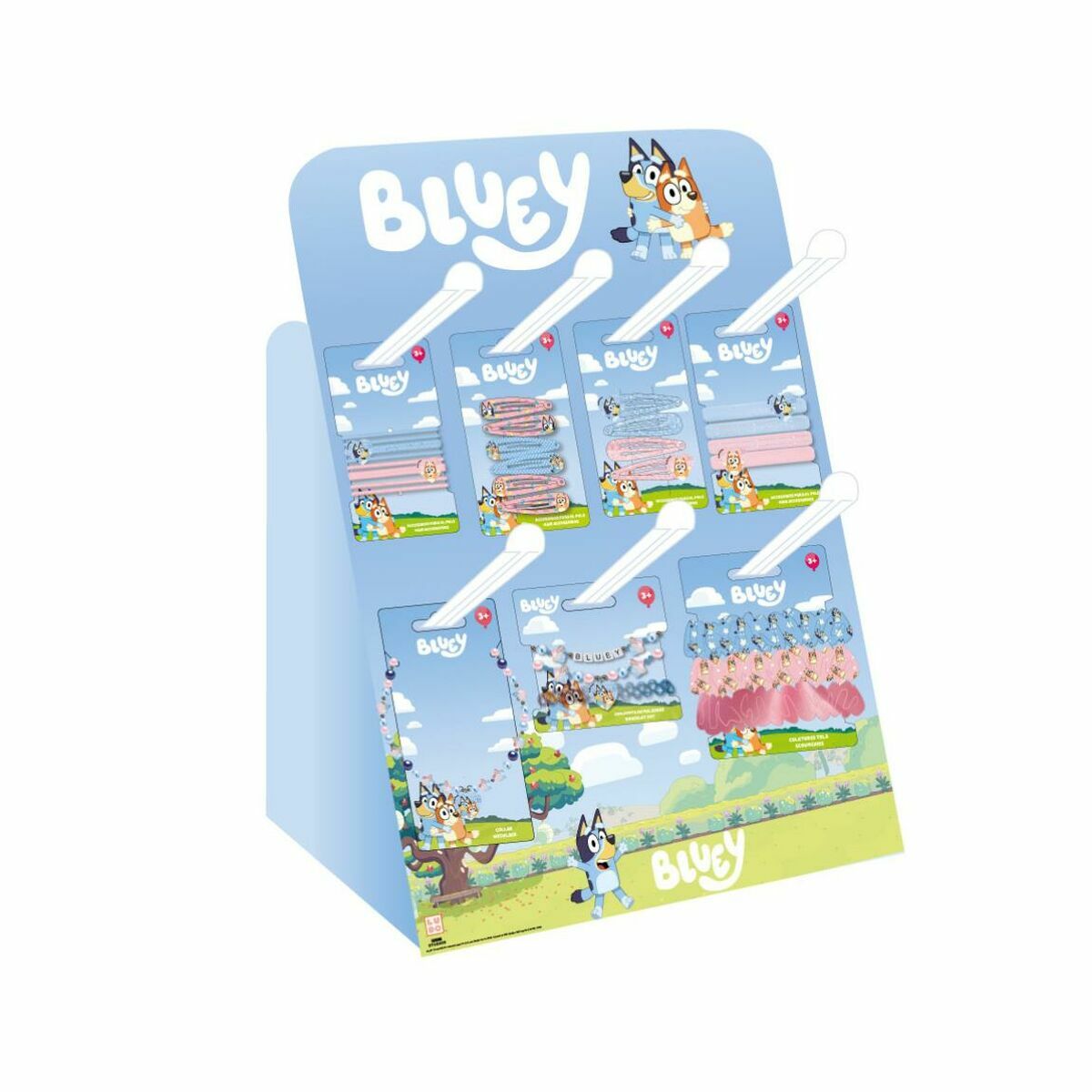 Hårklämmor Bluey Blå