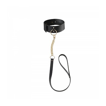 Maze Halsband med koppel Svart Bijoux Indiscrets 11116