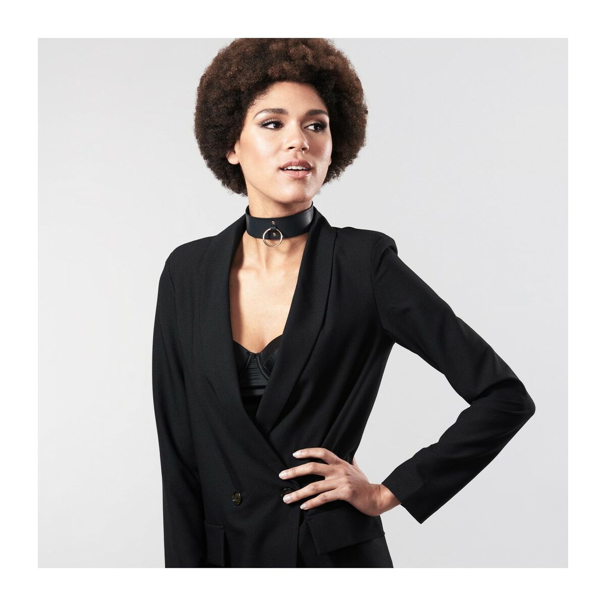 Maze Halsband med koppel Svart Bijoux Indiscrets 11116 - 5