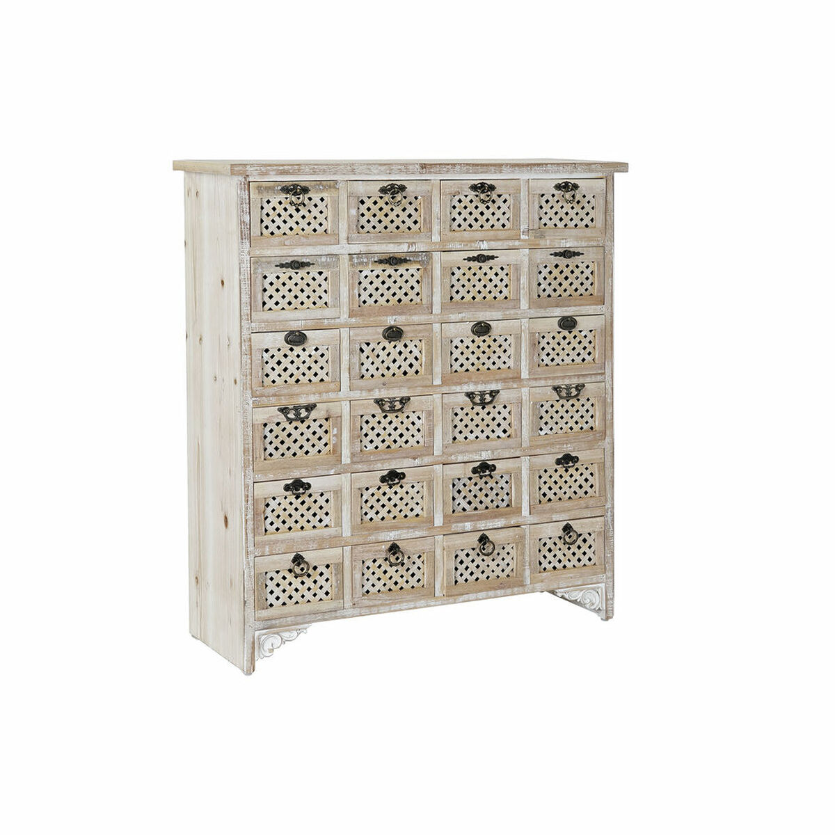 Byrå DKD Home Decor Ljusbrun Gran Cottage Avskalad 89 x 30 x 98 cm - 7