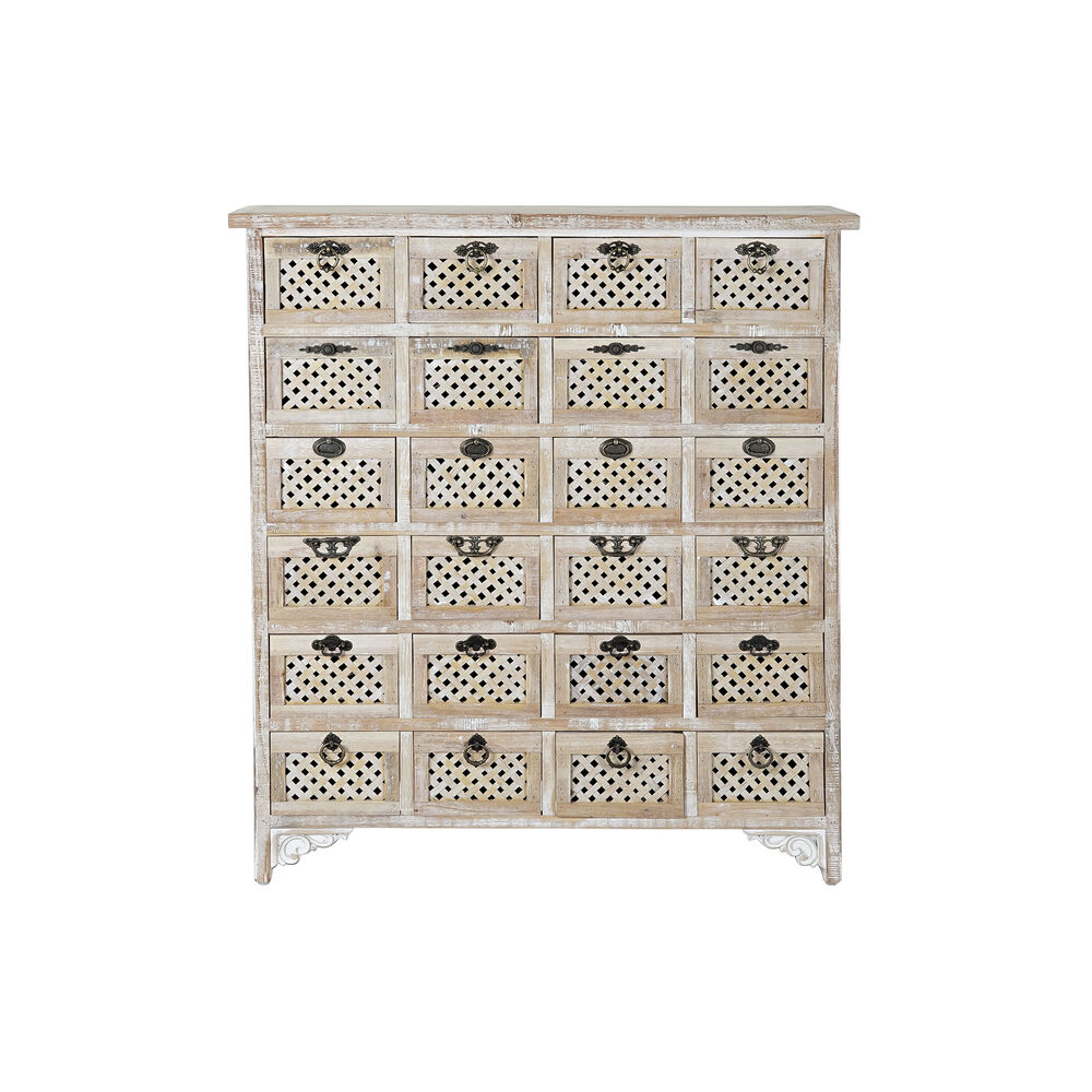 Byrå DKD Home Decor Ljusbrun Gran Cottage Avskalad 89 x 30 x 98 cm - 2