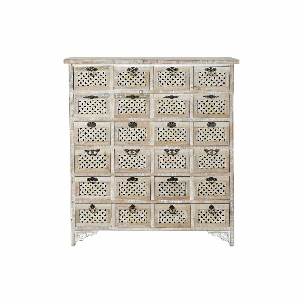 Byrå DKD Home Decor Ljusbrun Gran Cottage Avskalad 89 x 30 x 98 cm - 8