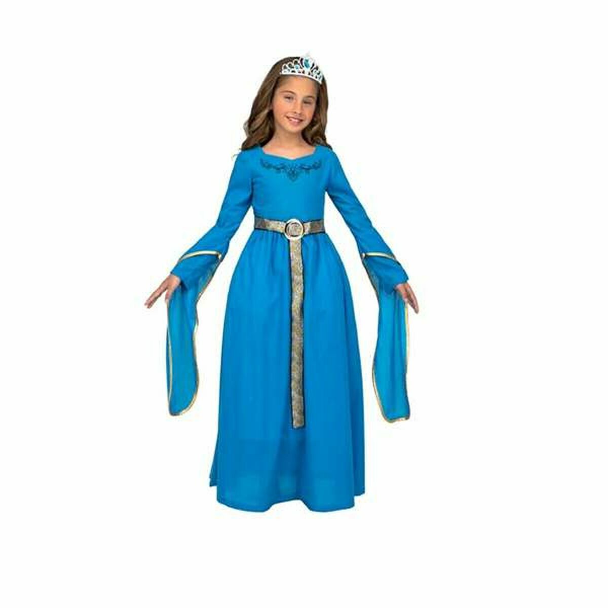 Maskeraddräkt för barn My Other Me Medeltida prinsessa Blå (2 Delar) - 5