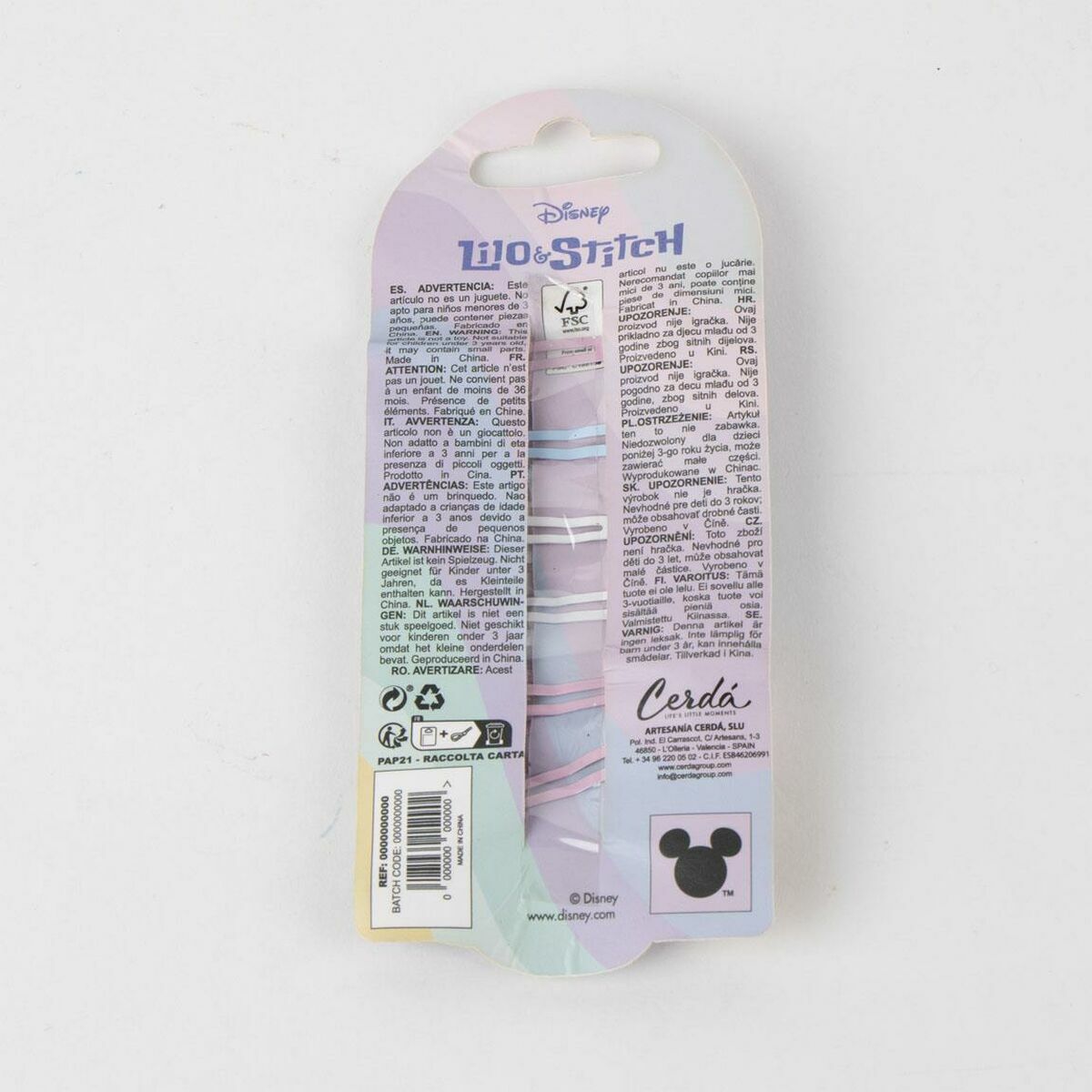 Hårklämmor Stitch Blå - 3