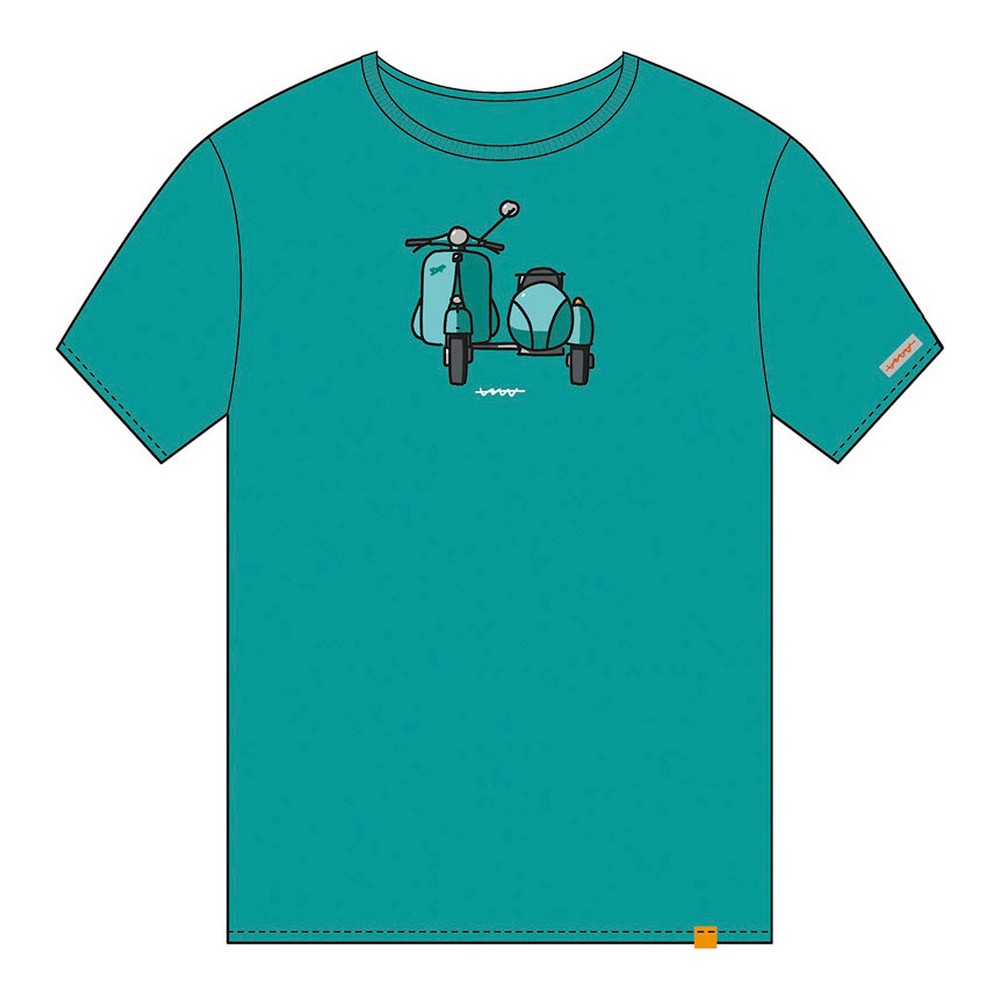 T-shirt med kortärm Cállate la Boca   Turkos Sidovagn - 2