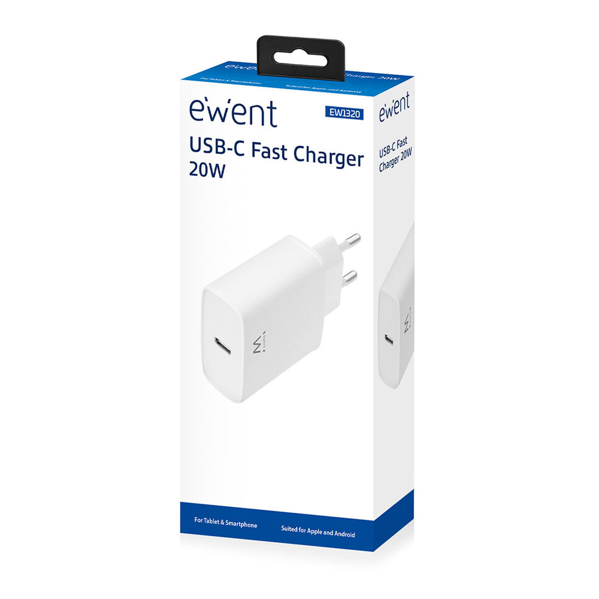 Väggladdare Ewent EW1320 Vit 20 W - 4