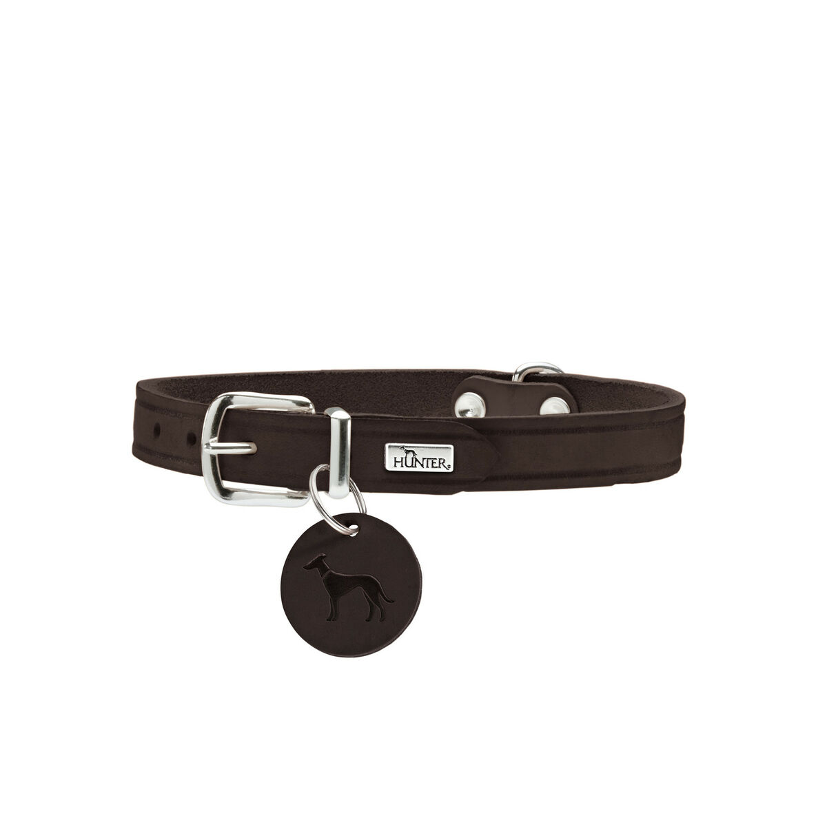 Hundhalsband Hunter Aalborg Choklad S 32-38 cm - 2