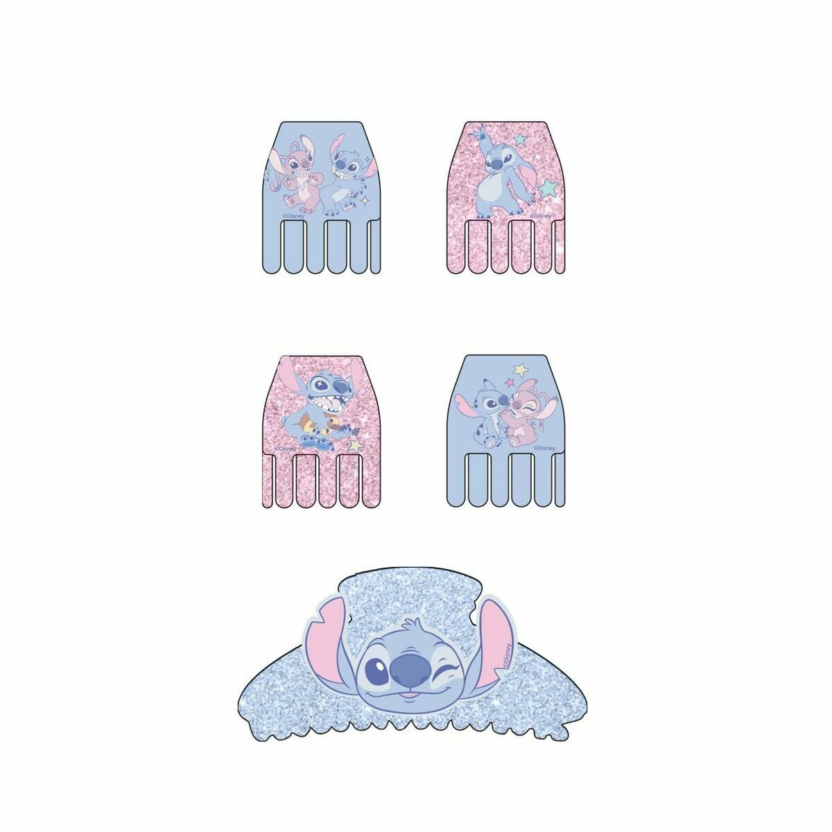 Hårklämmor Stitch Blå - 2