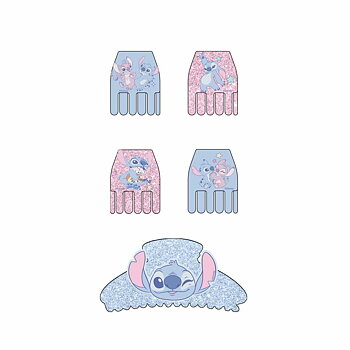Hårklämmor Stitch Blå