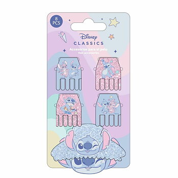 Hårklämmor Stitch Blå