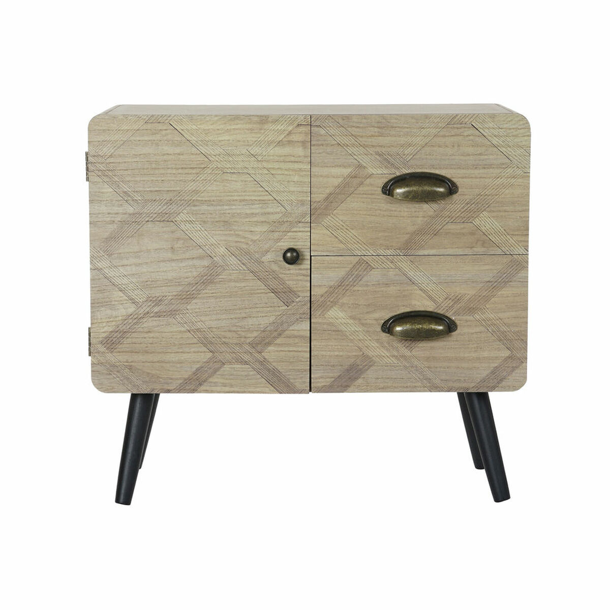 Byrå DKD Home Decor Svart Naturell Trä MDF Boho 60 x 31 x 56 cm - 9