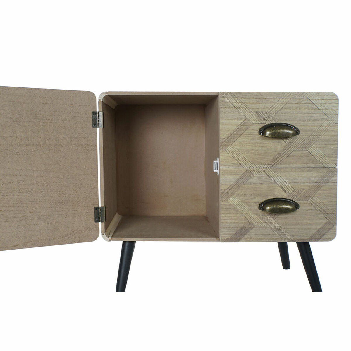 Byrå DKD Home Decor Svart Naturell Trä MDF Boho 60 x 31 x 56 cm - 16