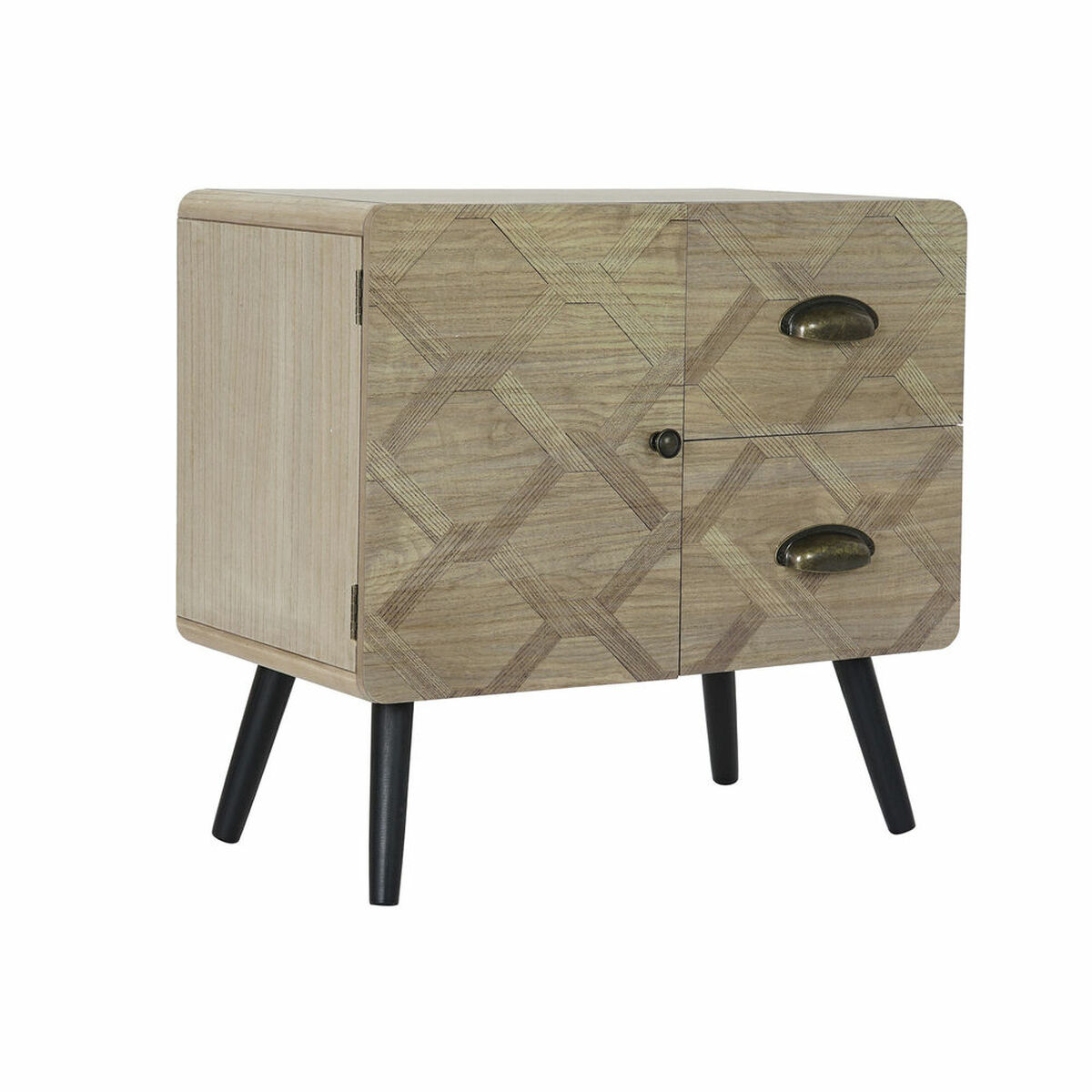 Byrå DKD Home Decor Svart Naturell Trä MDF Boho 60 x 31 x 56 cm - 7
