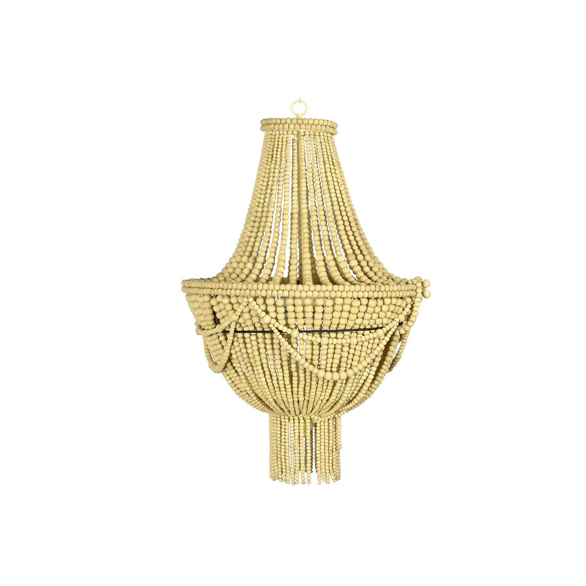 Taklampa DKD Home Decor Gul Brun Metall Trä MDF 40 W 50 x 50 x 73 cm - 9