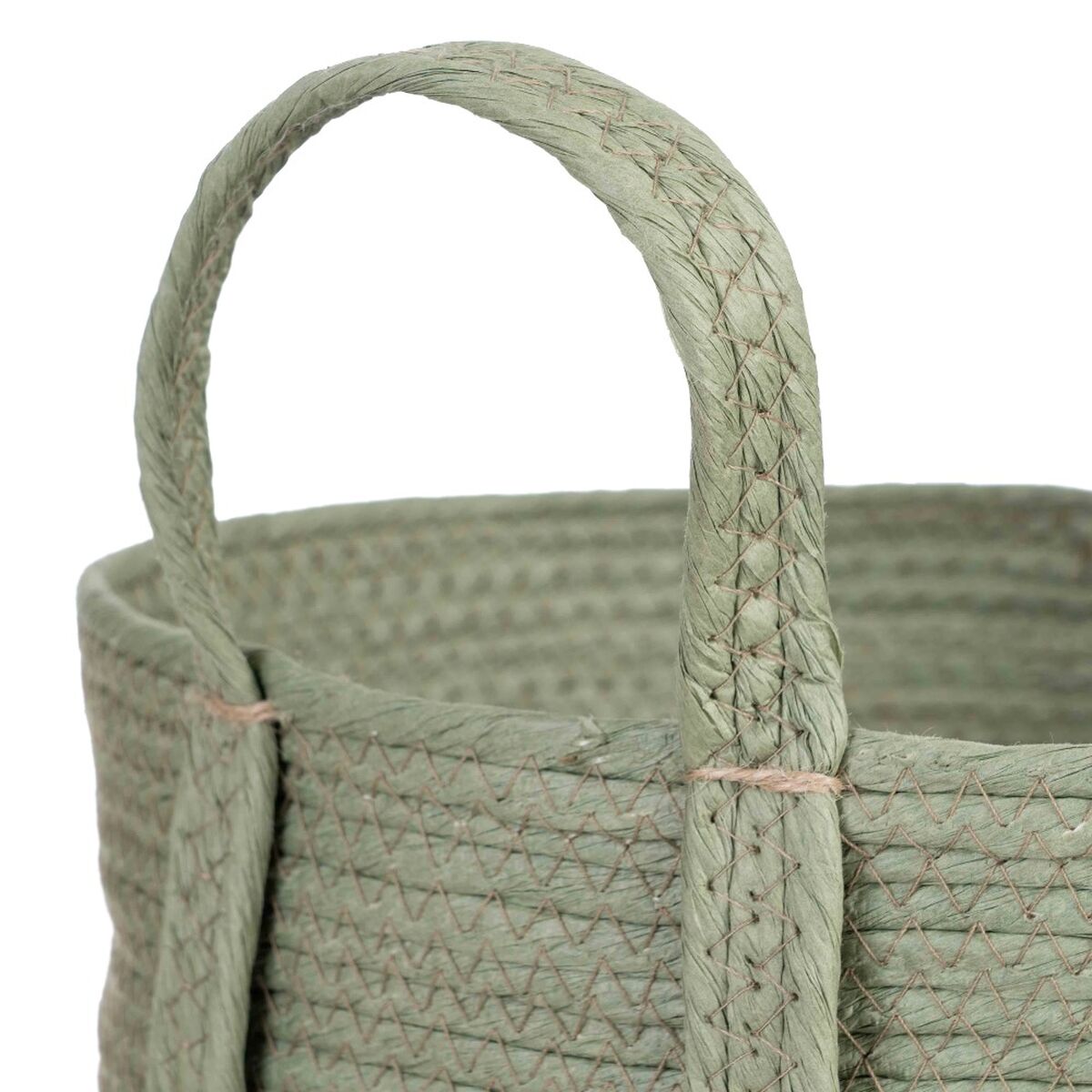 Korgset 42 x 42 x 48 cm Mint Naturliga fibrer (3 Delar) - 9