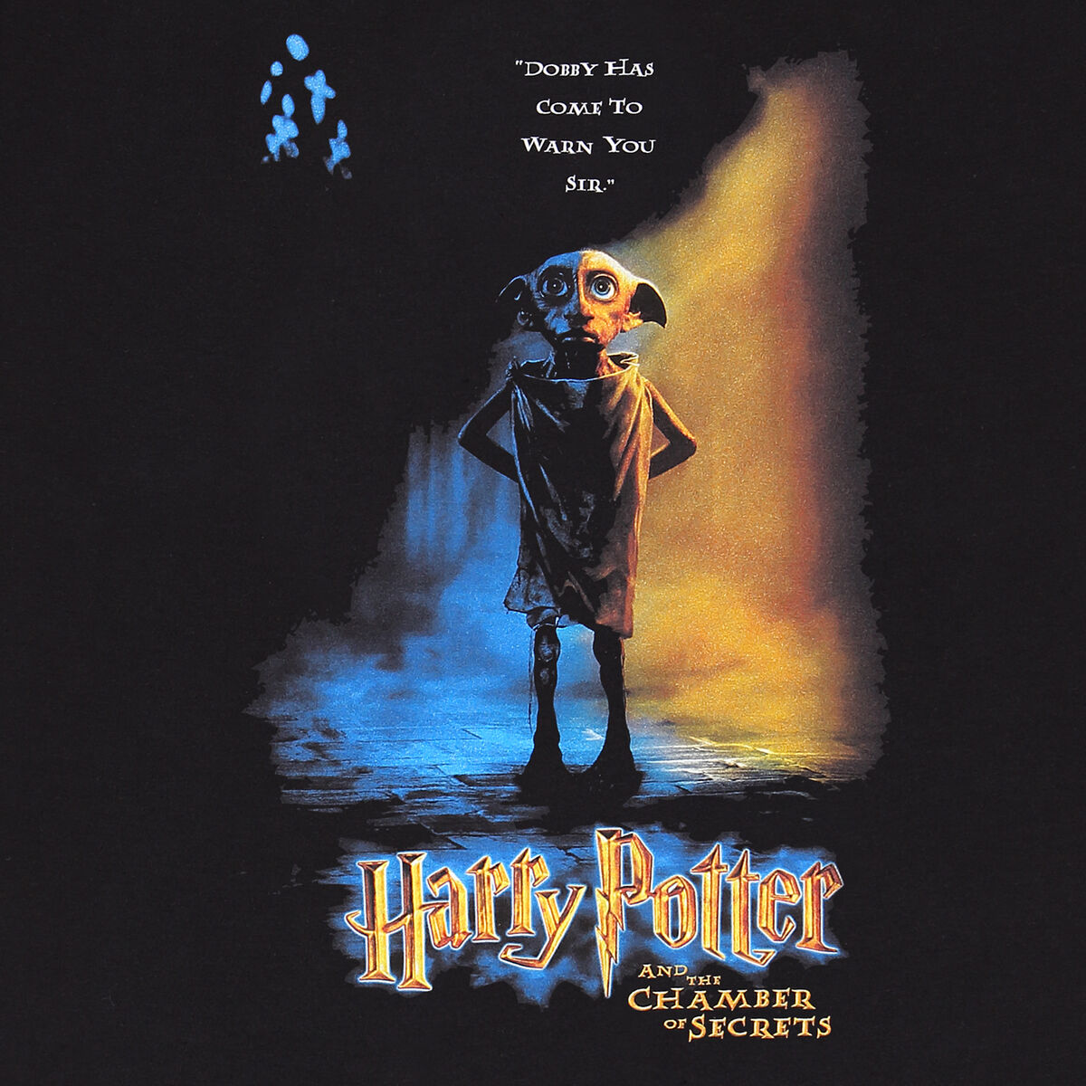 T-shirt med kortärm Harry Potter Dobby Poster Svart Unisex - 3