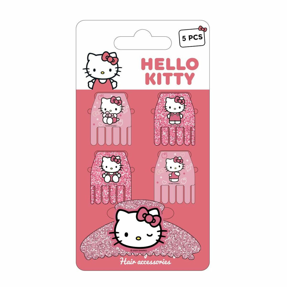 Hårklämmor Hello Kitty Rosa