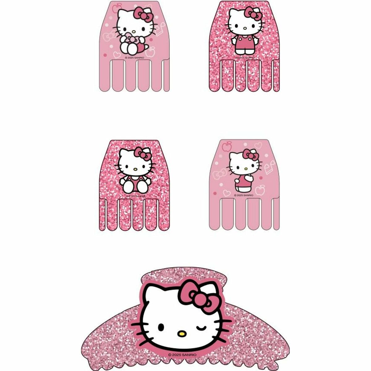Hårklämmor Hello Kitty Rosa - 3