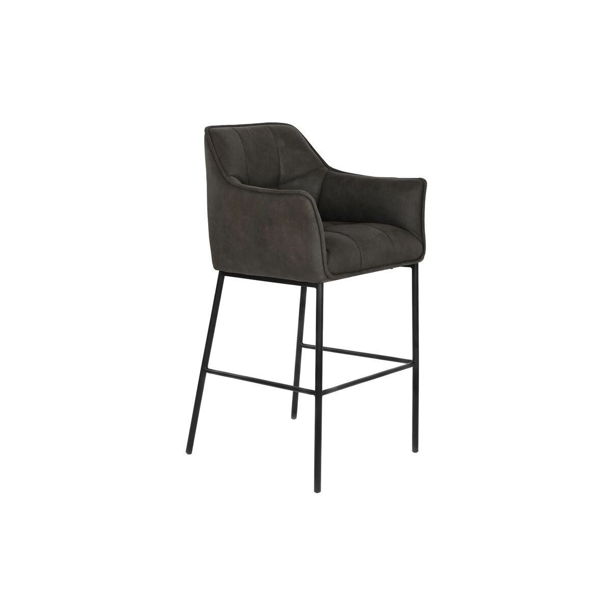 Sittpall DKD Home Decor Mörkbrun Metall 59 x 60 x 107 cm - 7