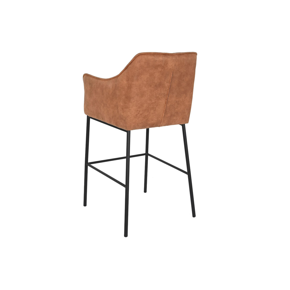 Sittpall DKD Home Decor Svart Kamel Metall 59 x 60 x 107 cm - 3