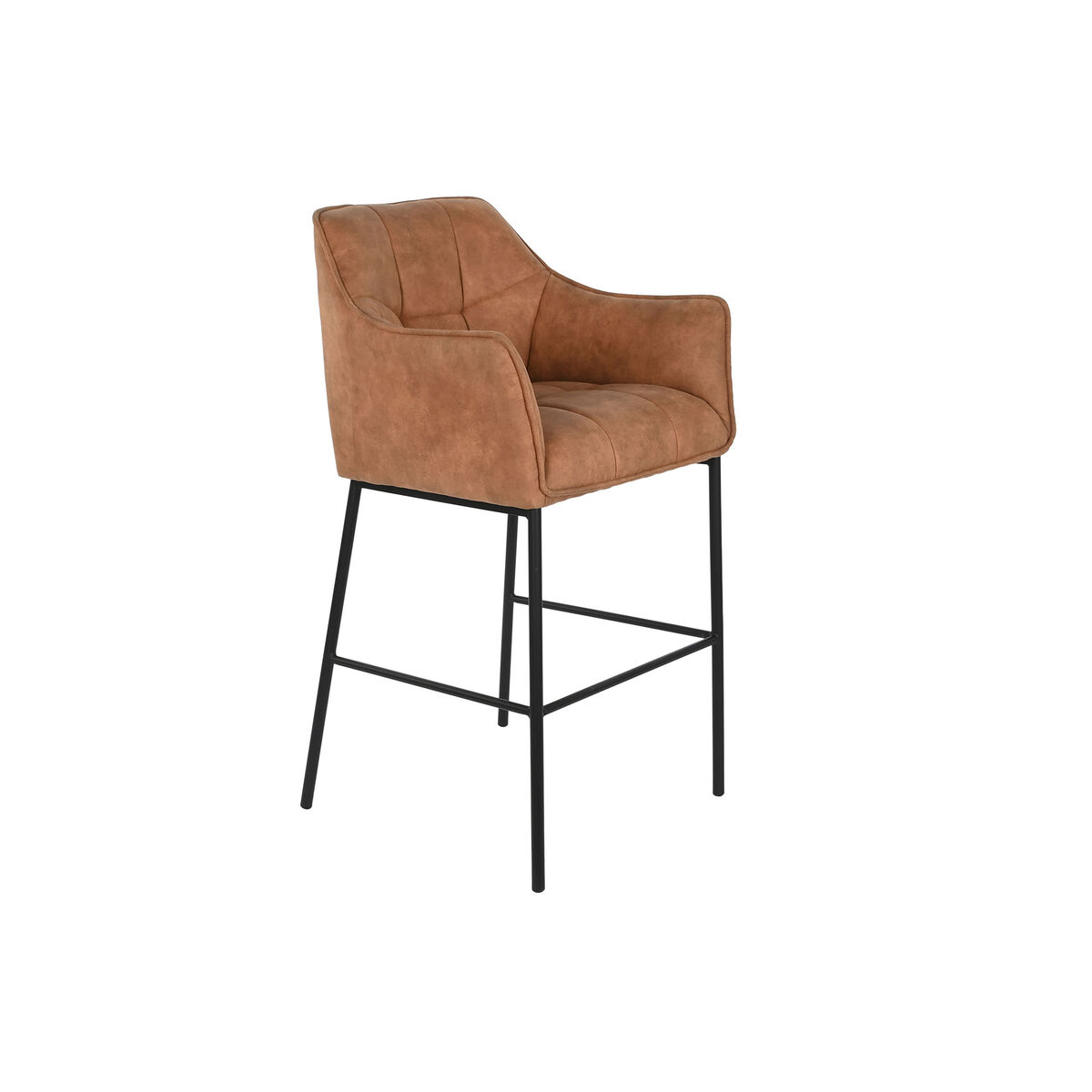 Sittpall DKD Home Decor Svart Kamel Metall 59 x 60 x 107 cm - 7