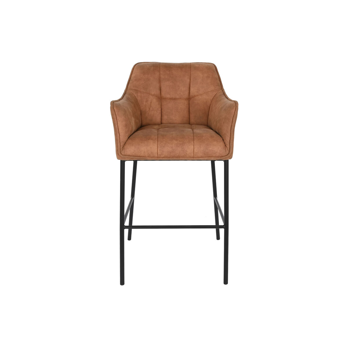 Sittpall DKD Home Decor Svart Kamel Metall 59 x 60 x 107 cm - 4