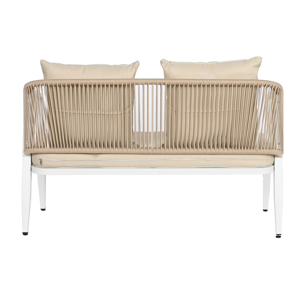 Trädgårdsmöbler Home ESPRIT Vit Beige 123 x 66 x 72 cm 123 x 66 x 74 cm (4 Delar) - 8