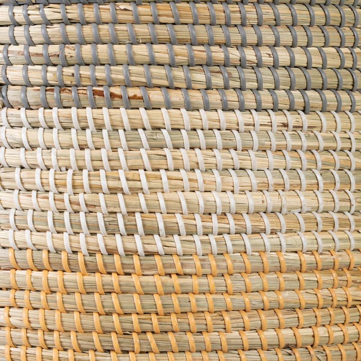 Korgset 38 x 38 x 50 cm Naturell Grå Naturliga fibrer (2 Delar) - 10