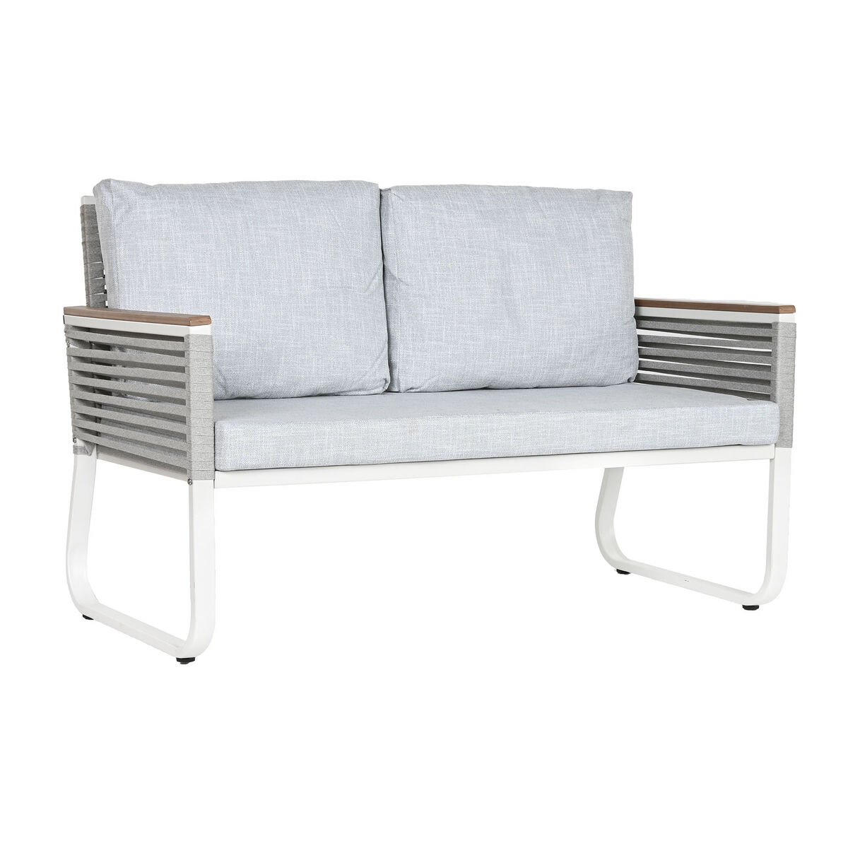 Set med bord och 3 fåtöljer Home ESPRIT Grå Stål Polykarbonater 128 x 69 x 79 cm - 9