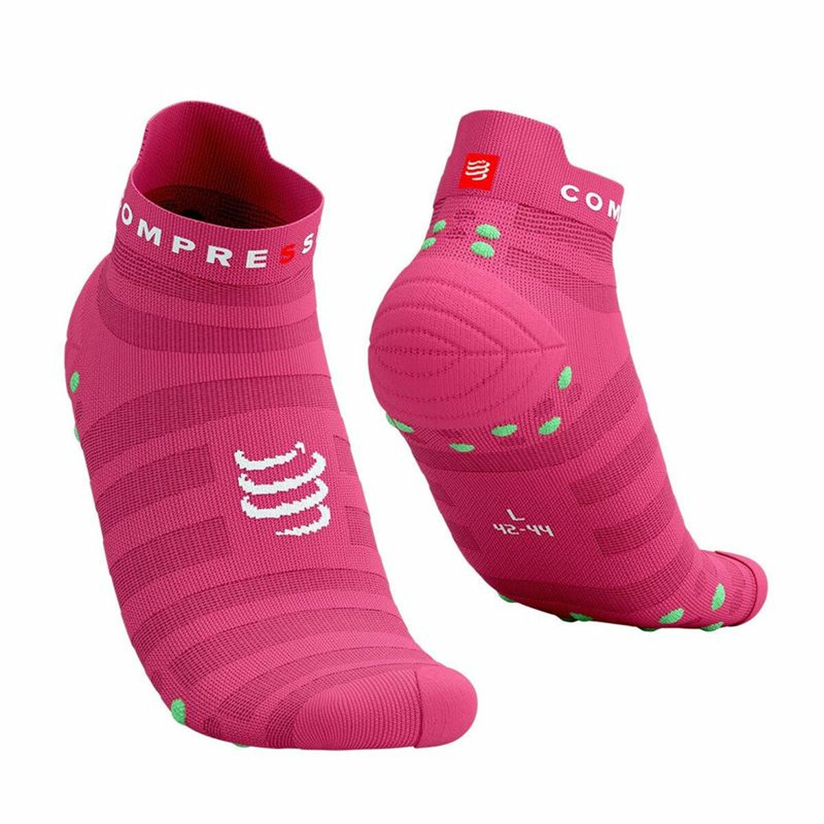 Sportstrumpor Compressport Pro Racing Mörkrosa - 4