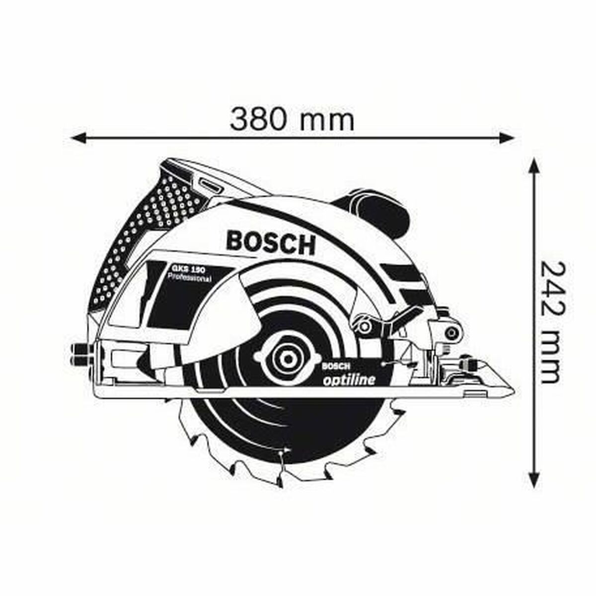 Cirkelsåg BOSCH Professional GKS 190 1400 W 230 V 190 mm - 2