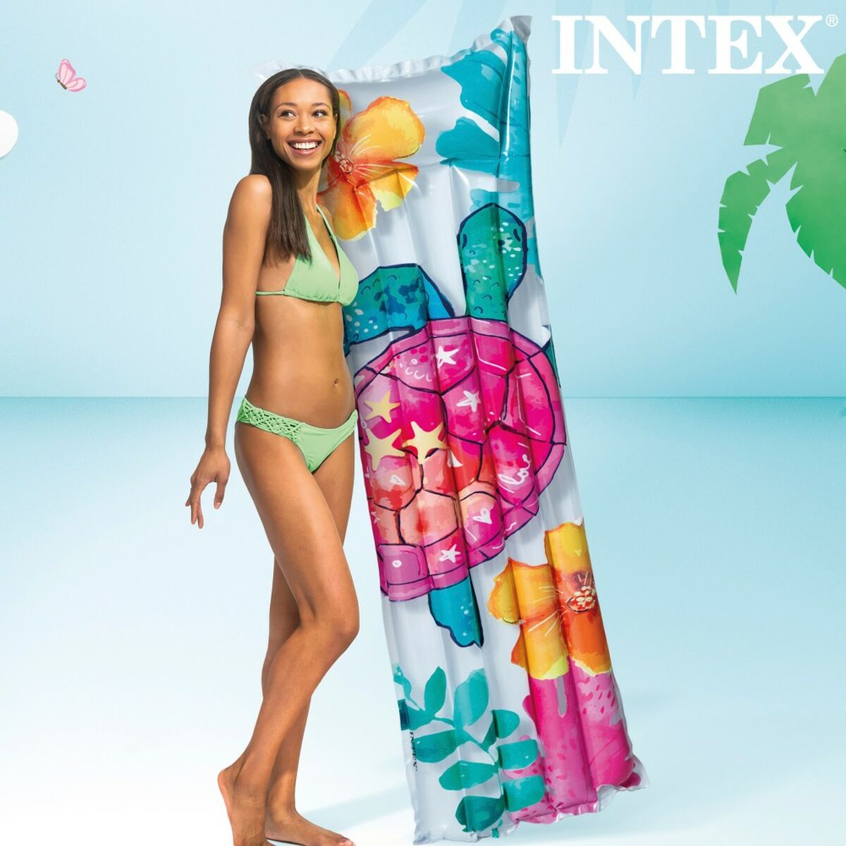 Luftmadrass Intex Tropiskt 183 x 14 x 69 cm (24 antal) - 6