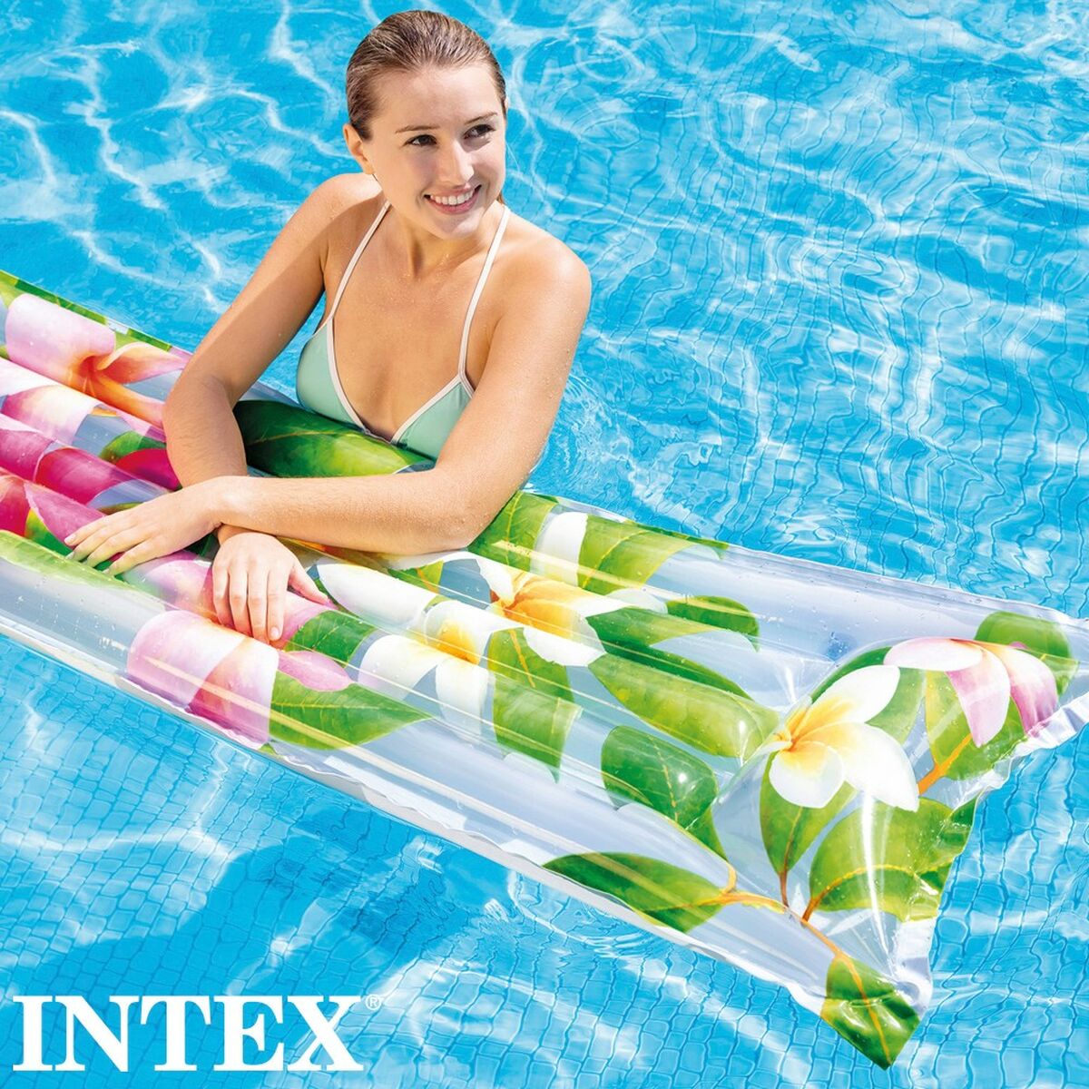 Luftmadrass Intex Tropiskt 183 x 14 x 69 cm (24 antal) - 3