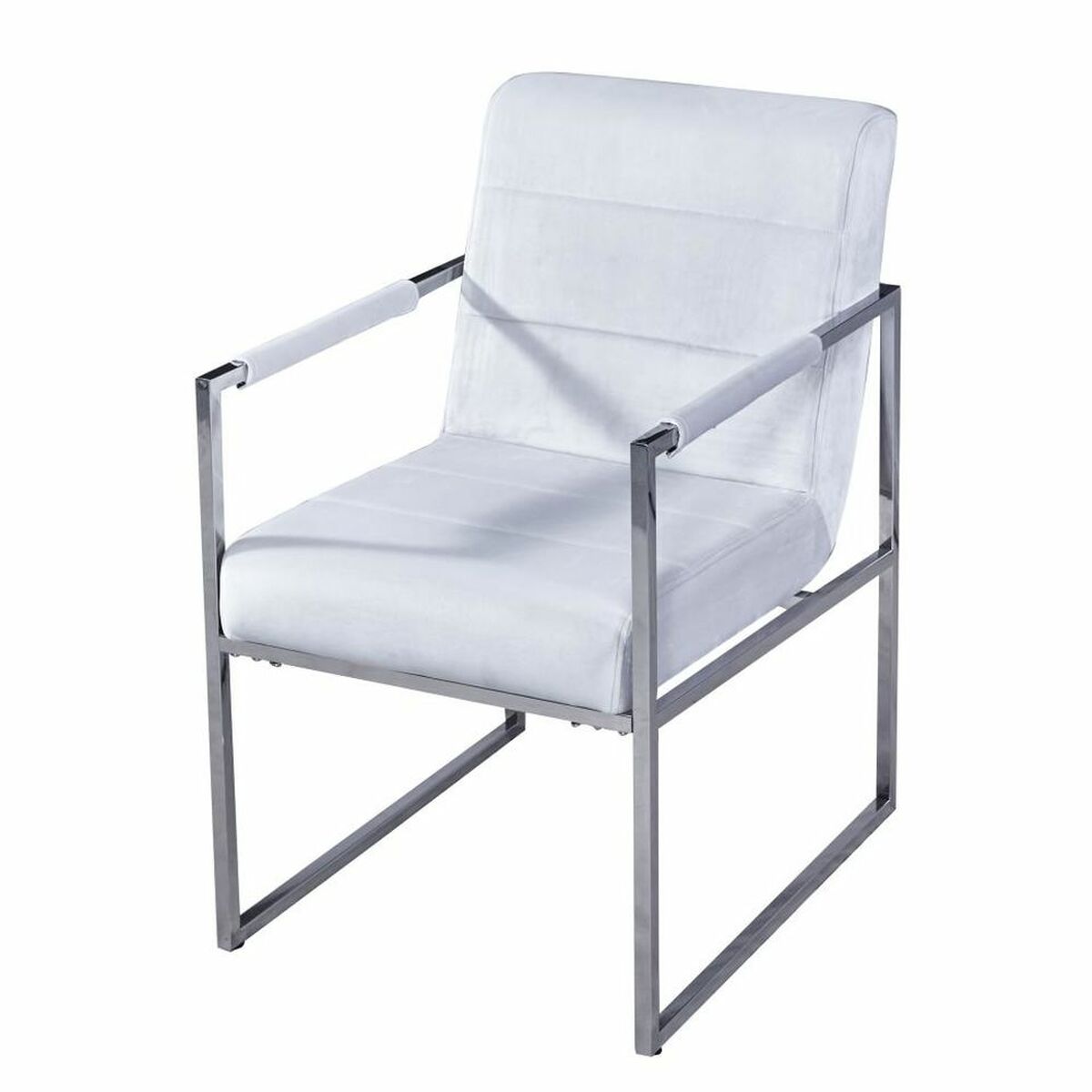 Fåtölj DKD Home Decor Vit Stål Plast 75 x 57 x 92 cm