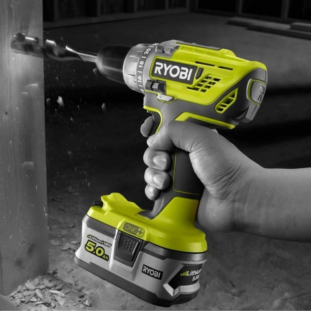 Förare borr Ryobi 18 V - 4