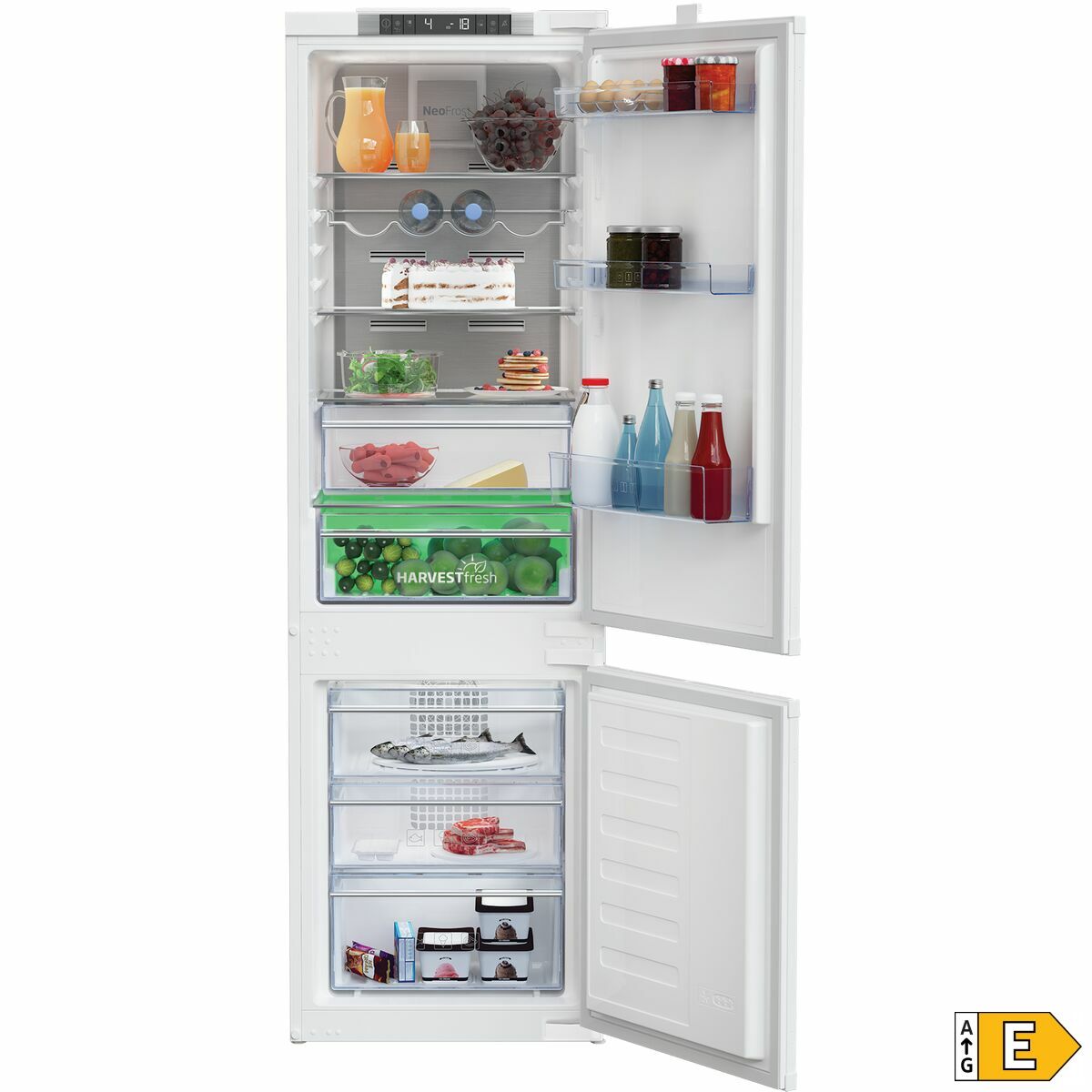 Kombinerat kylskåp BEKO BCNA275E4SN Vit - 2