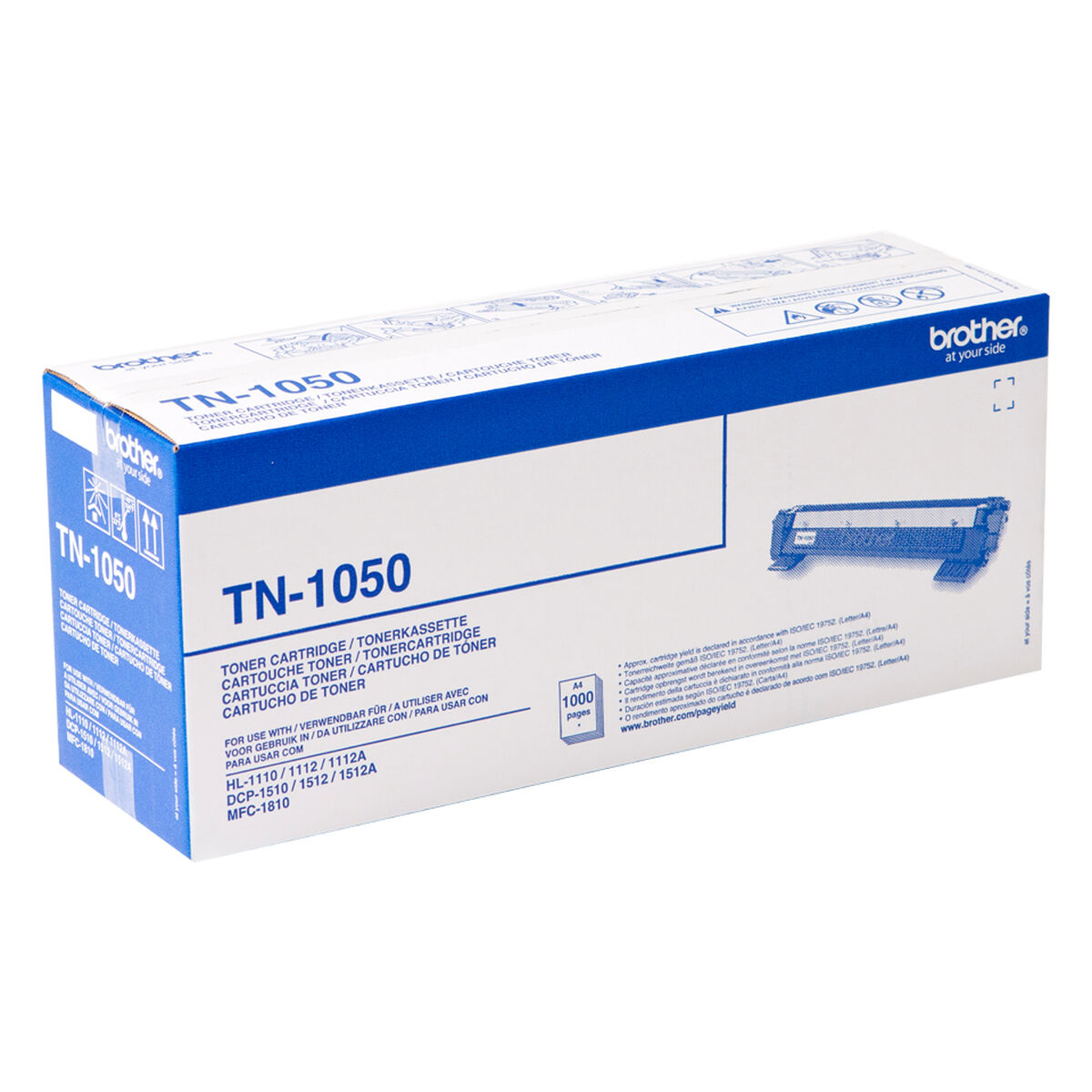 Original Toner Brother TN-1050 Svart - 2