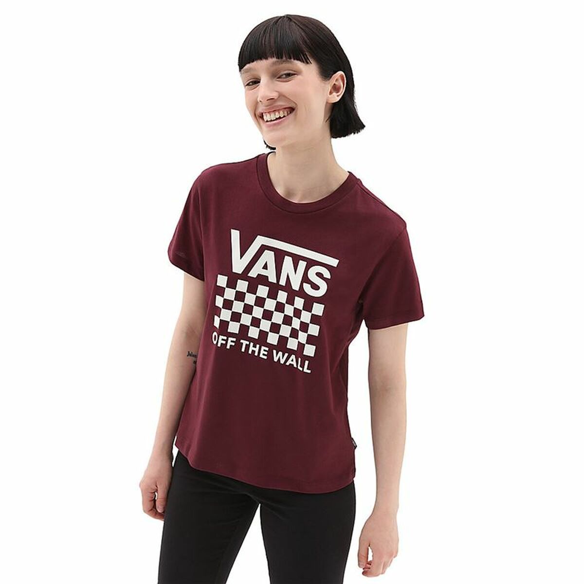 T-shirt med kortärm Dam Vans Lock Box Crew-B - 6
