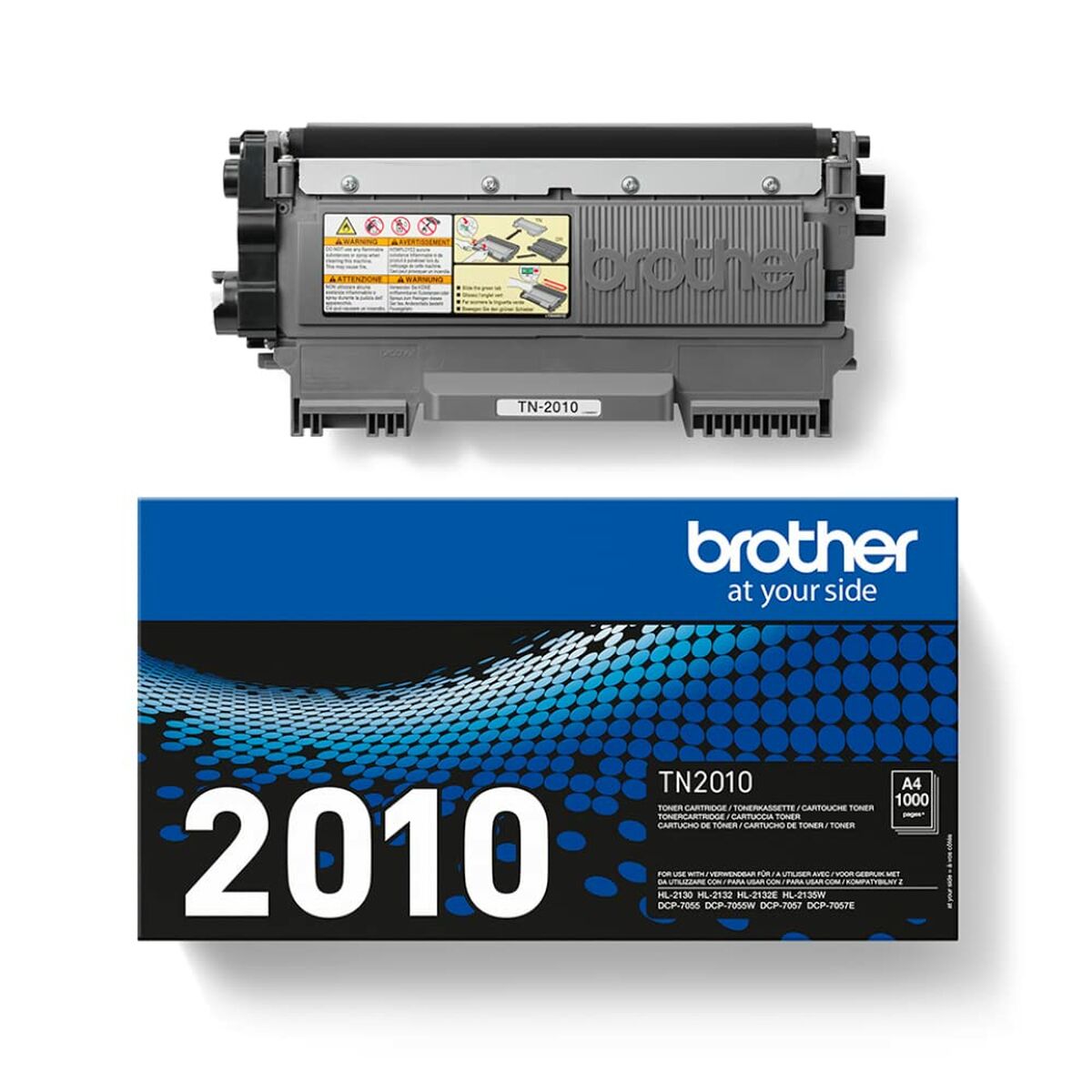 Original Toner Brother TN-2010 Svart - 2