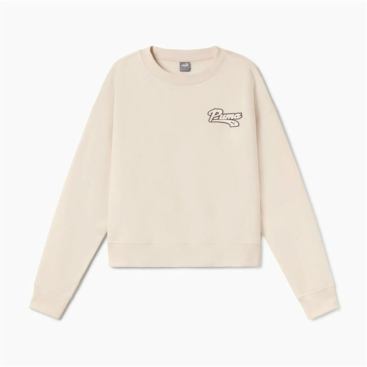 Tröja utan huva Dam Puma Script Crew Fl S