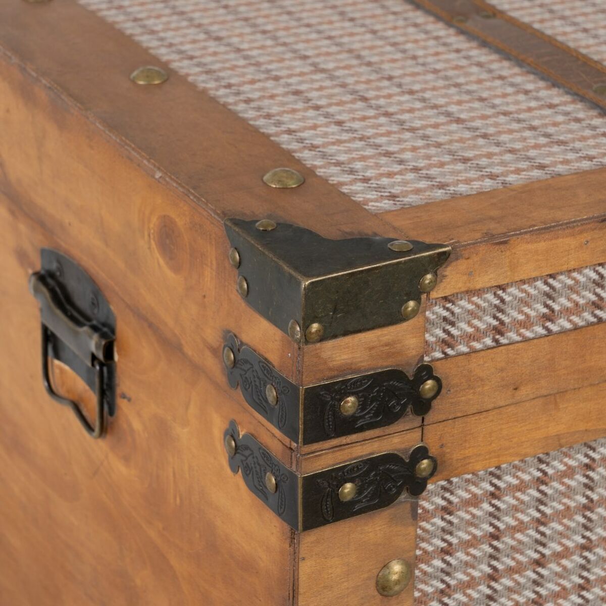 Koffertset 90 x 47 x 45 cm Syntetmaterial Trä Ramar (3 Delar) - 14