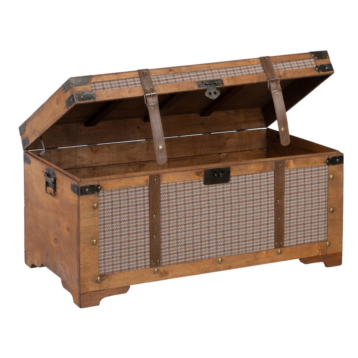 Koffertset 90 x 47 x 45 cm Syntetmaterial Trä Ramar (3 Delar) - 8