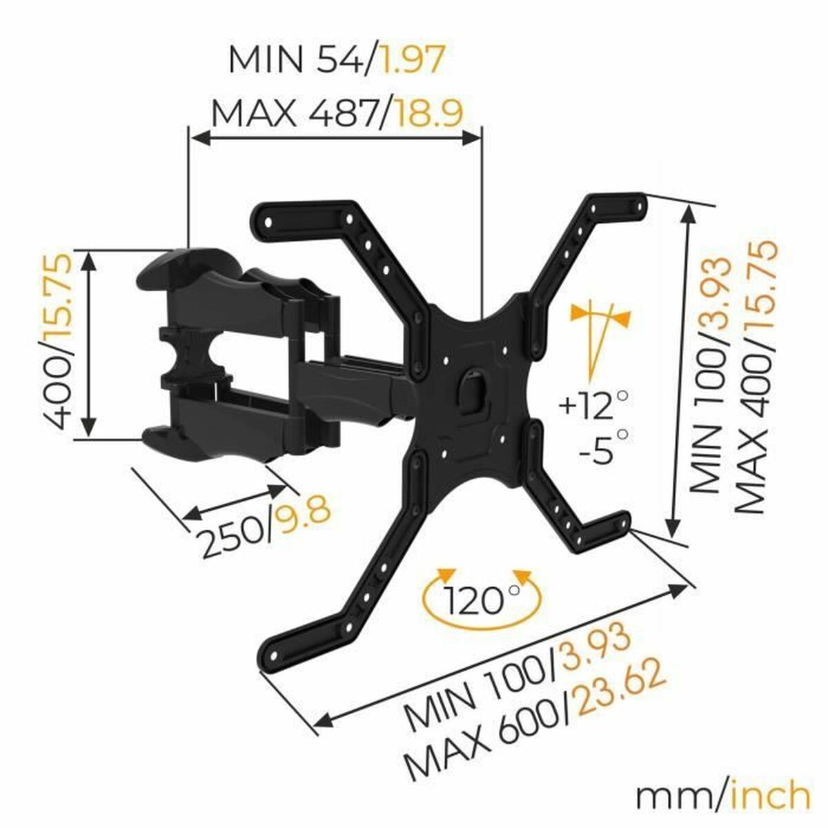 TV-fäste Nanook Wall Mount 55" 65" 40" - 6